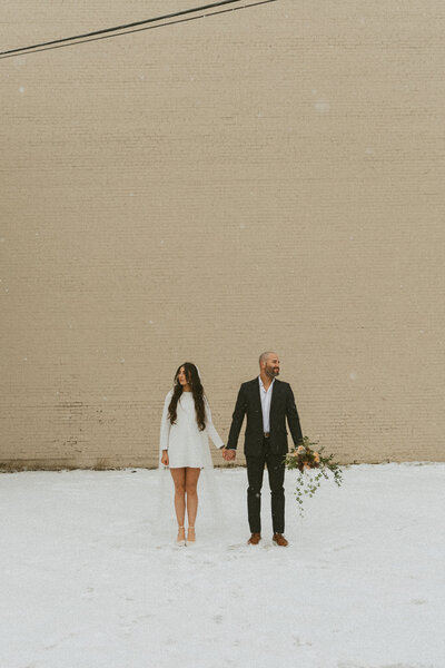 bride and groom captured by lethbridge wedding photographer