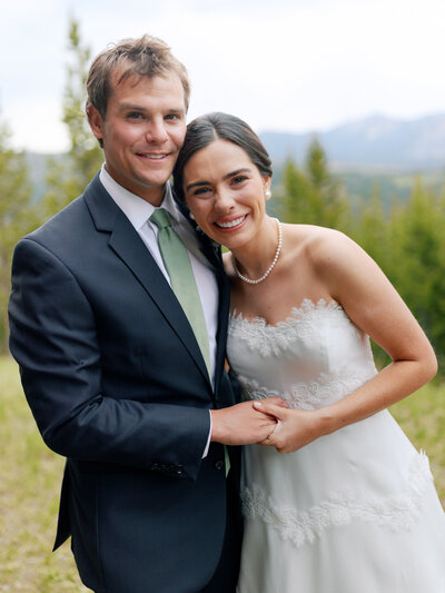 Yellowstone Club Wedding Bride and Groom