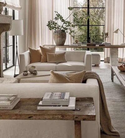 Elegant Northern Colorado luxury living room with natural light, neutral tones, and modern interior design—perfect for showcasing high-end real estate.