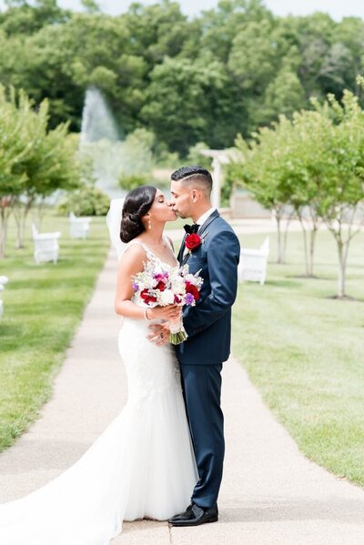 happy bride and groom in northern virginia