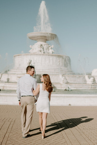 engagement photo session in Michigan