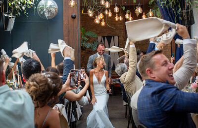 Editorial Style Shot Bride at London Bar