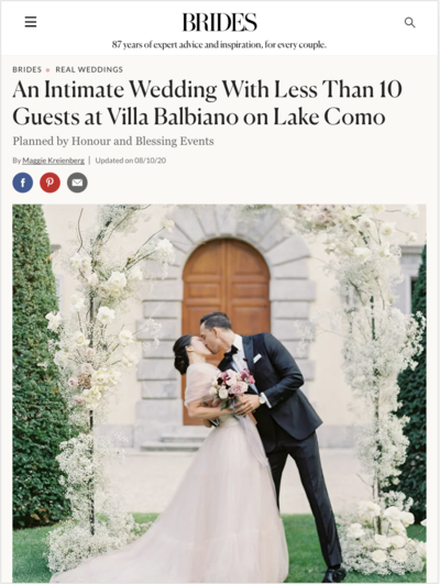 Honour and Blessing BRIDES article