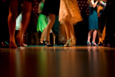 Close up photo of dancers feet