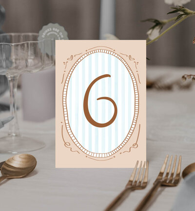 Pastel green theme for audio guest bok place mat signage by State of Elliott