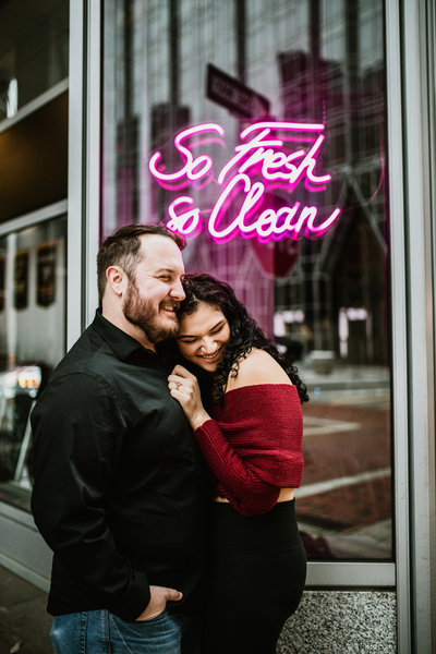 Downtown Pgh Engagement Photographer-4