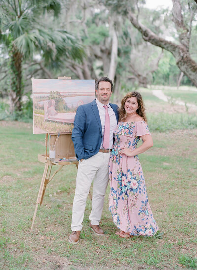 Wedding Painting Commission by Ben Keys | Custom Wedding Portraits from Photos