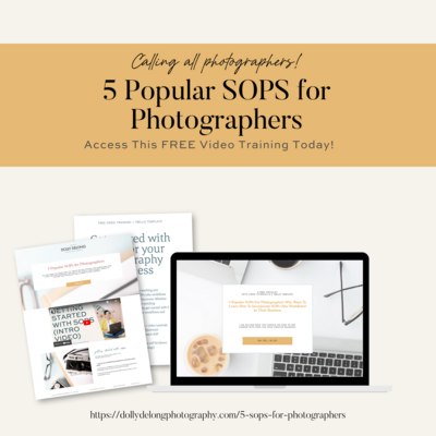 SOP Lead Magnet 5 sops for photographers