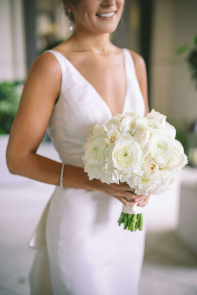 Bride With Floral Bouquet