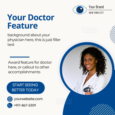 Opthamologist Feature for eye care specialist page in NYC