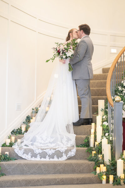 Couple on stairs