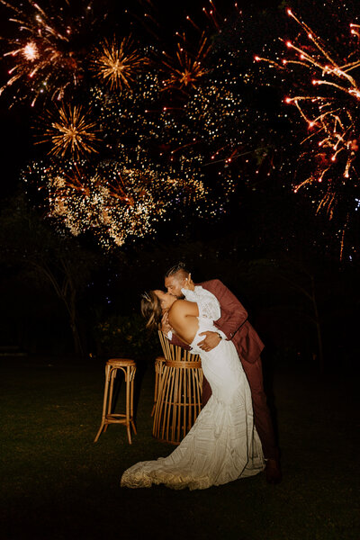 fireworks bali night reception destination wedding photographer photography
