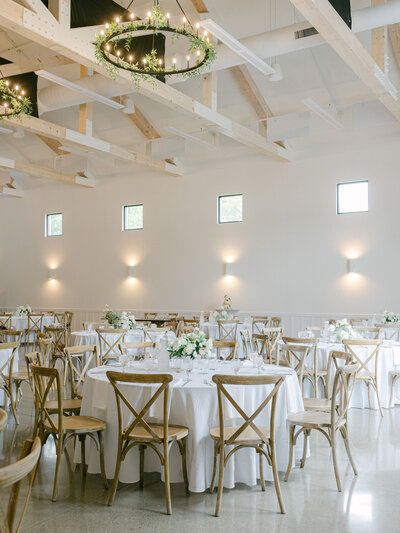 Farm Chairs and White Linens