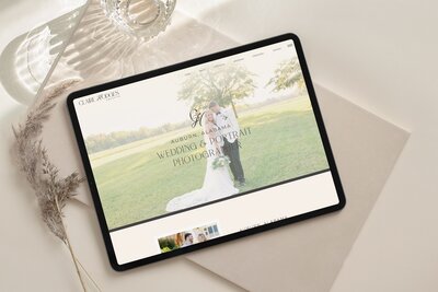 Website Mockup for Wedding Photographer
