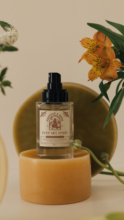 Custom logo, packaging, and brand identity design for Phoenix & Rose, a Michigan-based female-led skincare and self-care business. Wildspark Creative ensures cohesive branding that connects deeply with consumers while delivering retail-ready, boutique-ready visual appeal.

Phoenix & Rose packaging, logo, and branding were developed to elevate female-led boutique skincare and self-care products in Michigan. Strategic design combines luxury aesthetics, retail readiness, and CPG-focused branding to attract dream clients and loyal customers.