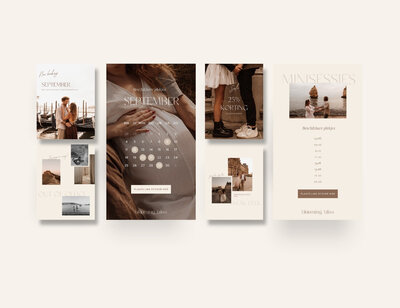 Minimalistische Instagram templates voor fotografen