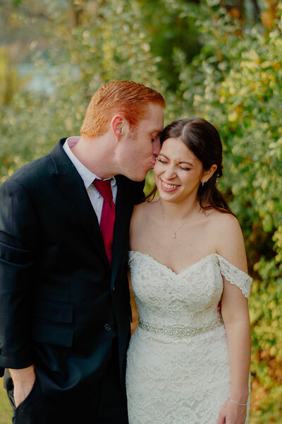 Bride and groom wedding portraits