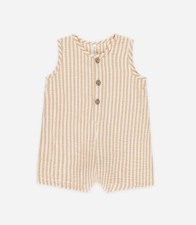 textured Buttoned romper baby shirt