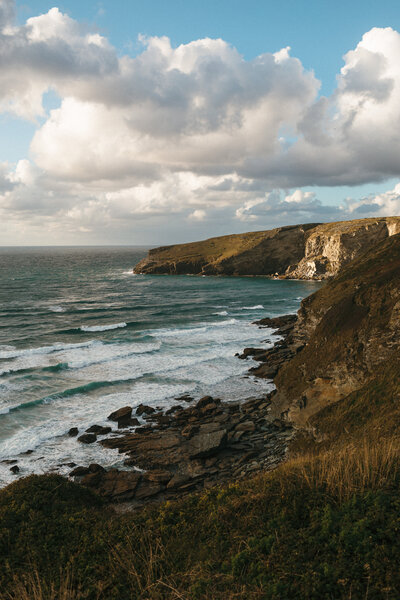 September sunset at Trebarwith Strand