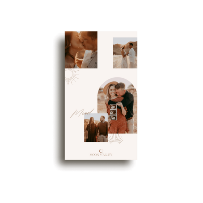Boho Instagram story template for photographer
