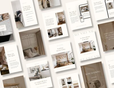Minimal Instagram templates for interior designer