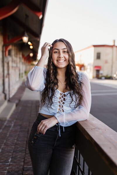 photo of senior girl taken by Madison senior portrait photographer