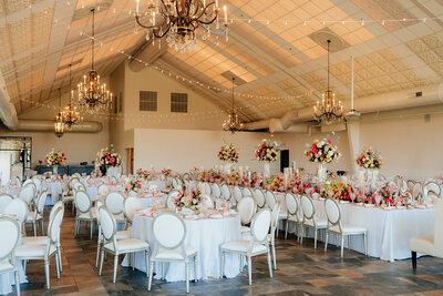 Wedding cake floral at solar arts