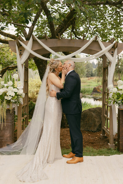 garden party wedding ceremony