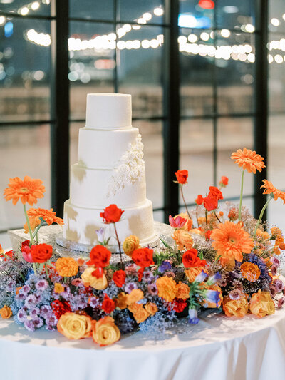 Contemporary, artful, and colorful fall wedding at a Historic Library with a Roof Terrace Overlooking the City with Shannon Wellington wedding planner and designer | The Free Library of Philadelphia | Philadelphia PA | Denise Marie Photography | Editorial Wedding Photographer based in Philadelphia PA