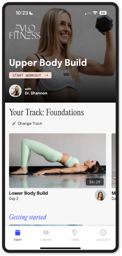 Phone with the app load screen