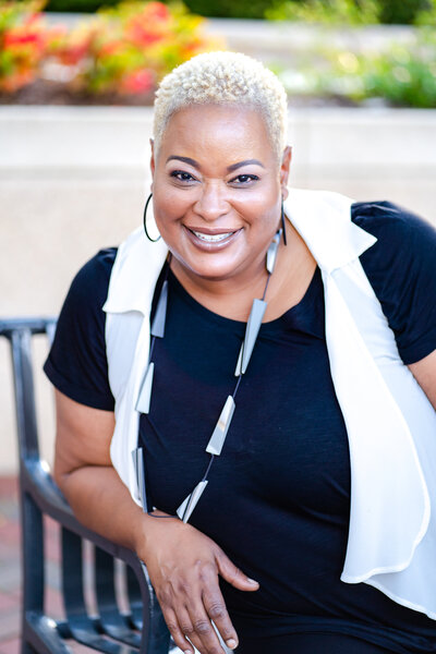 Headshot of female creative chef Lisa Brooks of Charlotte, NC, owner of Heart and Soul personal chef business