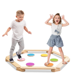wooden balance beam