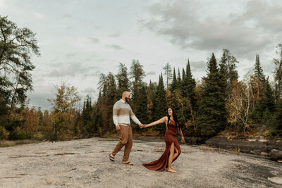 Adventure Engagement Photos Sunset Water 014