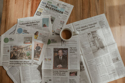 Newspaper & Coffee