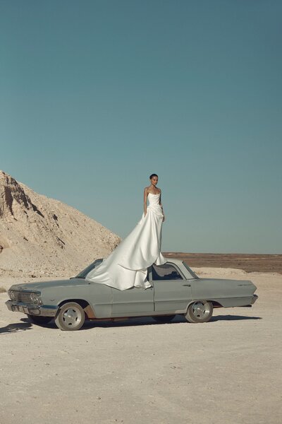 Kyha Bride 'Winton' wedding dress stocked at Sunday's Bride, London. UK