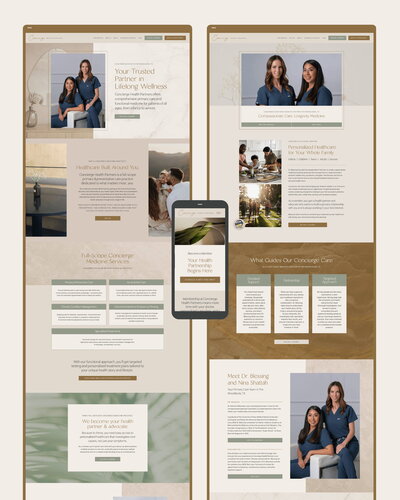 Live wedding painter website mockup