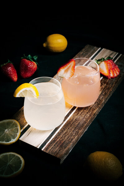 Beautiful lemonade bar by Crisp Cateringthat pairs perfectly with catering in utah