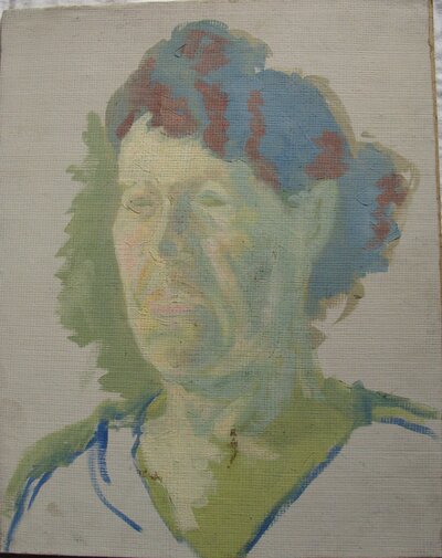 portrait de Margueritte Burg Teneze réalisé par son fils Paul teneze