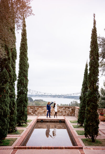 couple dancing with stunning views