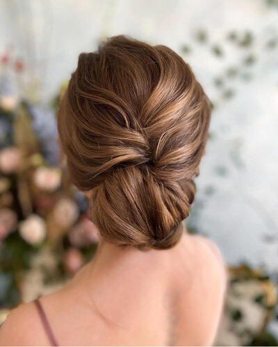 updo formal event hair styling salon service by Nicolette Vezga