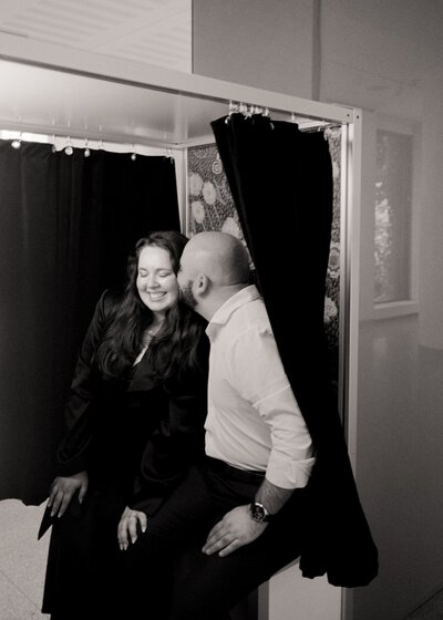 Willowdale Estate Winter Wedding candid family photos