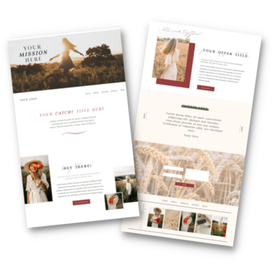 Free Showit Home Page Template for Business Owners - the nomad girl