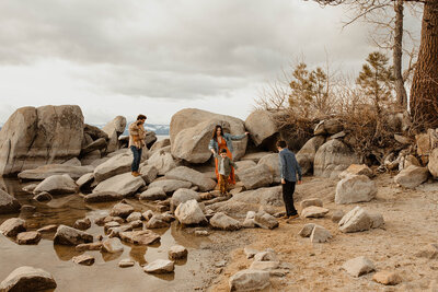 A photo of Tahoe photographer Rachel and her family