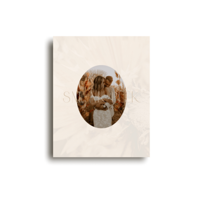 Boho Instagram post template for photographer