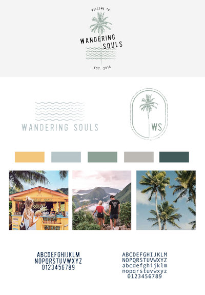 Wandering Souls Brand Board copy