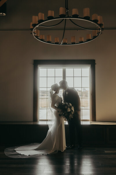 K and C having quiet moments together during their windy anniversary photos
