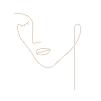 Line Art Female Face Icon
