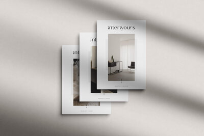 Ontwerp brochure voor interieurdesigner