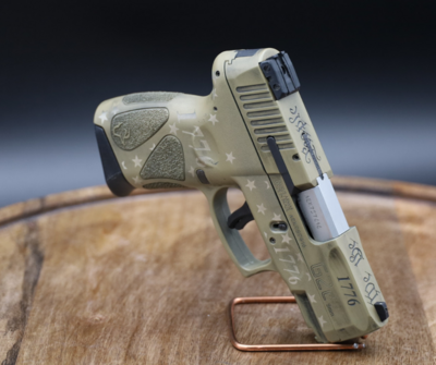 Gun with custom cerakoting.
