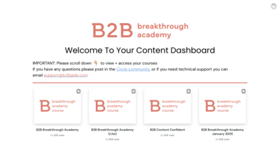 B2B Breakthrough Academy Leaders Guide